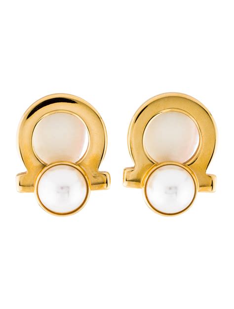 salvatore ferragamo earrings.